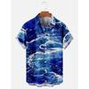 Hawaiian Men's Shirt Cat Printed Short Sleeve Tops Beach Vacation Sunset Harajuku Clothing Unisex Style Shirts