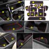 Car Interior Non-Slip Mat Door Groove Pad Gate Slot Cup Accessories For Toyota RAV4 XA50 2019 2020 2026 2026 2026 RAV 4 Hybrid