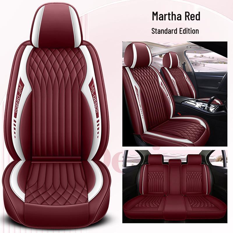 2024 All-Season Universal Full Surround Leather Car Seat Cushion Cover