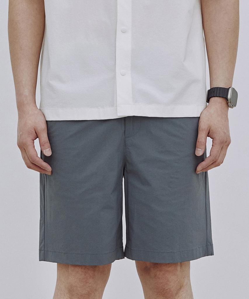 ADHOC Men'S Full-Waisted Basic Shorts (Blue) (Ha4Sp02-43)