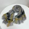 Autumn And Winter Vintage Wool Scarf Warm Shawl For Lady Classical Stripe Long Winter Wool Scarves