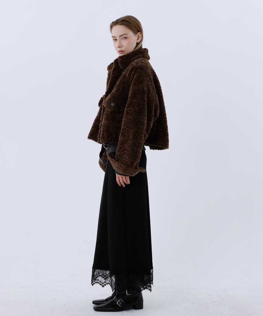 Loventina Shearling Pocket Coat_Brown