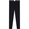Emporio Armani Solid Color Logo Striped Cotton Leggings Women Leggings EW001901-AF15345-UC001