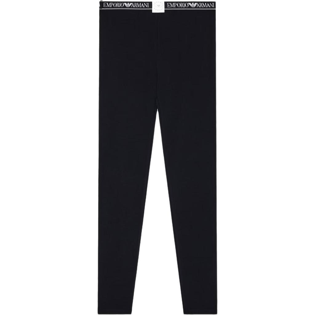 Emporio Armani Solid Color Logo Striped Cotton Leggings Women Leggings EW001901-AF15345-UC001