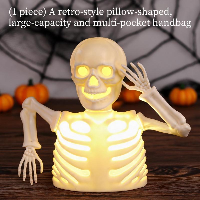 Seasonal Shelf Figure Lamp for Halloween Entry Tables, Counters, Indoor Displays, Party Styling and Room Presentation