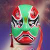 Molde de Máscara de Ópera de Pequim Pintada em Estilo Chinês - Acessório de Mudança de Face para Adereços de Fantasia