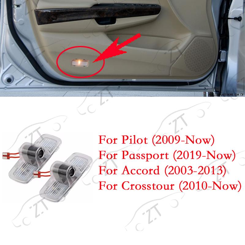 For Honda Accord Odyssey Elysion Inspire Pilot Passport HD Glass Lens Car Door Light Laser Decor Projection pq4 Lamp Never Fade