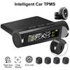 Tyre Temperature Alarm Digital LCD Display Auto Security Alarm Systems Tyre Pressure Monitoring System Universal with 4 External Sensors Car TPMS