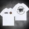 Summer 2026 New Marine Corps Men's T-shirt Fashion Hot Selling Men's and Women's T-shirts with Round-neck Print