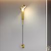 LED Indoor Wall Lamps Rotation Dimming Switch LED Wall Light Modern Stair Wall Decor Wall Sconce Living Room 12W LED Luminaire