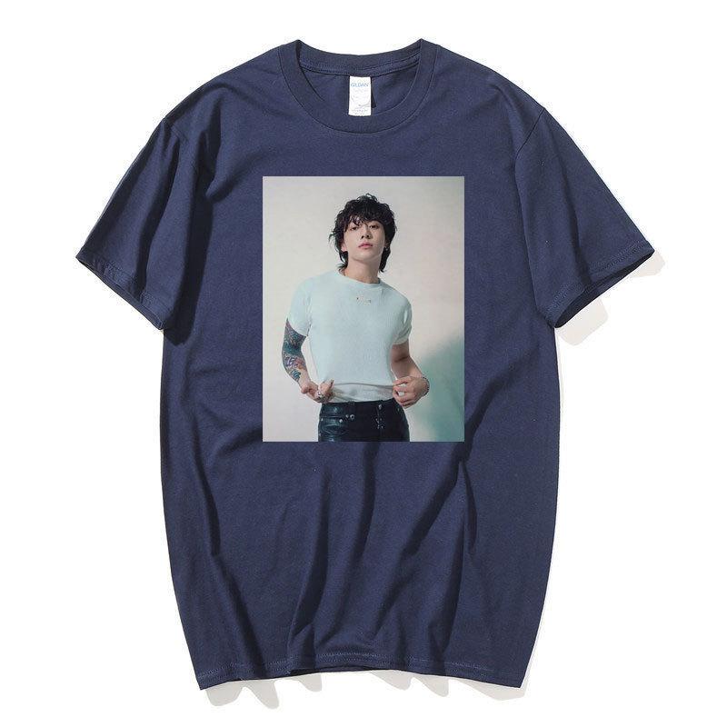 Shaotuan Jung Kook Surrounding Harajuku Print Fashion Men'S And Women'S T-Shirts Tops Short Sleeves