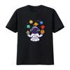 Astronaut Planets T Shirt Space Astronomy Lovers Spaceunisex Boys Kids Vintage Washed Streetwear Top For Everyday Wear Homme
