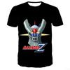 Mazinger Z 3D Printed T-shirt Anime Robot Short Sleeved Street Wear Summer Men's Casual Fashion O-neck Tops