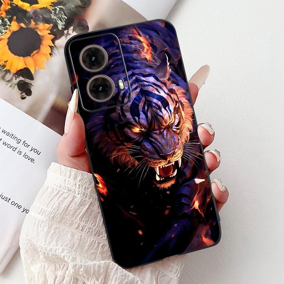 For Motorola Moto G85 5G Case XT2427-3 Luxury Painted Cover Soft TPU Phone Case For Motorola Moto G35 G 55 MotoG55 MotoG85 Shell