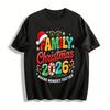 Noël en famille 2026 T-shirts assortis Créer des souvenirs ensemble T-shirt en pur coton