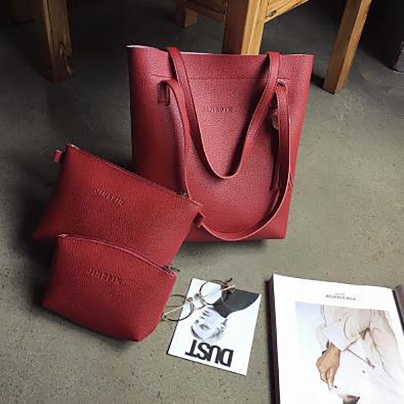 Chic 3pcs Women Set Shoulder Bag Fashion Handbag Messenger Satchel Tote Purse Bag