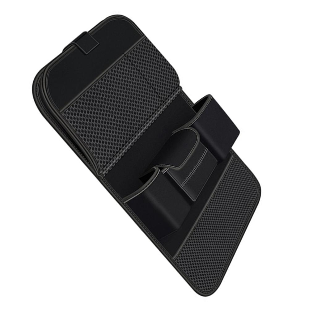 Car Seat Back Organizer Large Capacity Storage Bag with Foldable Tablet Tray PU Leather Multi Pocket Auto Organizer Bag 64x45cm