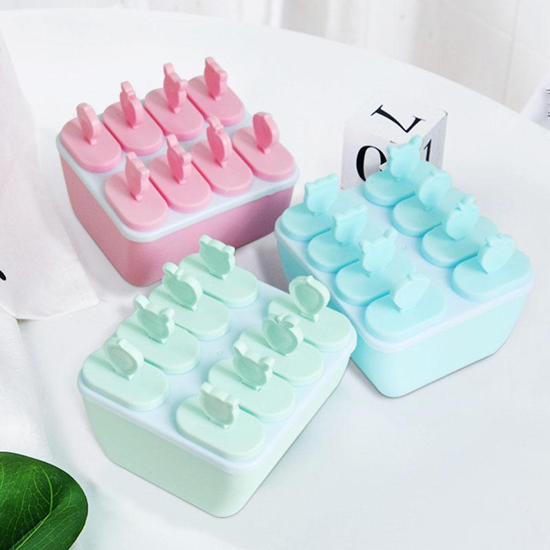 Kitchen Ice Cube Molds Reusable Popsicle Maker Diy Ice Cream Tools Kitchen 6/8 Cell Lolly Mould Tray Bar Tools