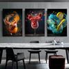 Abstrakte, farbenfrohe Cocktail-Erkundung, Poster, Drucke, Bar-Malerei, Wandkunst, Bilder für Restaurant, Trinkzimmer-Dekor