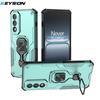 KEYSION Capa Armadura à Prova de Choque para OnePlus Nord 5 5G Silicone+PC Suporte de Anel Metálico Vertical para Viver Capa de Telefone para OnePlus Nord CE5