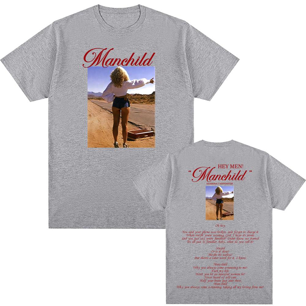 Manchild T Shirt Street Hip-hop Rapper Short Sleeve O-neck Tees Top Summer Cotton Tshirt Soft Tees