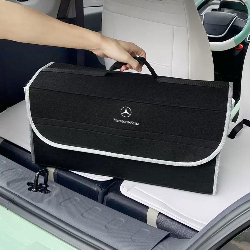 Car Trunk Large Capacity Sundries Storage Box Organizer Bag Tool Case For Mercedes Benz AMG W212 W205 W246 W177 W176 W213 GLC GLE GLS ML Welcome Laser