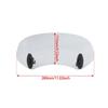 Motorcycle Windshield Extension Easy Installation Universal Air Deflector For Street And Cruisers Bikes