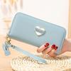 Modische lange Damen-Geldbörsen, Marken-Portemonnaie, Damen-Portemonnaie, Leder-Geldbörse für Damen, Clutch-Handytasche, Love-Geldbörse, Weihnachtsgeschenk, Valentinstagsgeschenk