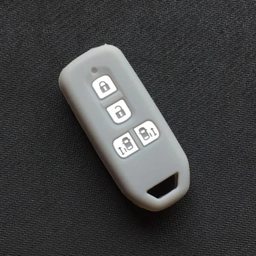 Silikon-Motorrad-Schlüsselhülle für Honda N-One N-Box N Wagon Plus mit 4 Tasten und Schiebetüren-Tastatur