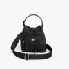 Izzie Nylon Bucket Crossbag Black