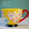 Vintage Hand-painted Breakfast Mug Large Capacity Oatmeal Cup Unusual Tea Cup of Coffee Personalized Gifts Cups Ceramic Mugs Bar