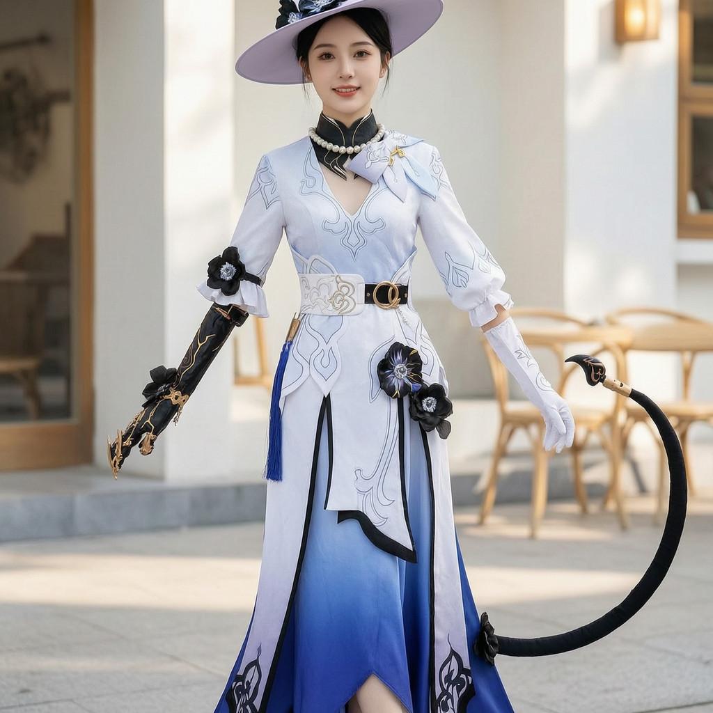 Honkai Star Rail Cosplay Costume With Collar For Anime Conventions