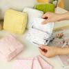 Small Makeup Zipper Bags Korean Mini Cute Square Cosmetic Bag Women Portable Earphones Lipstick Sanitary Napkins Storage Pouch