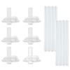 Vivito Vervangende Tuit Dop 6 stuks + Daerong 8 stuks Set, Natuurlijk, 1 Set