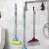 1/3Pcs Wall Mounted Mop Organizer Holder Brush Broom Hanger Home Storage Rack Bathroom Suction Hanging Pipe Hooks Household Tools Home