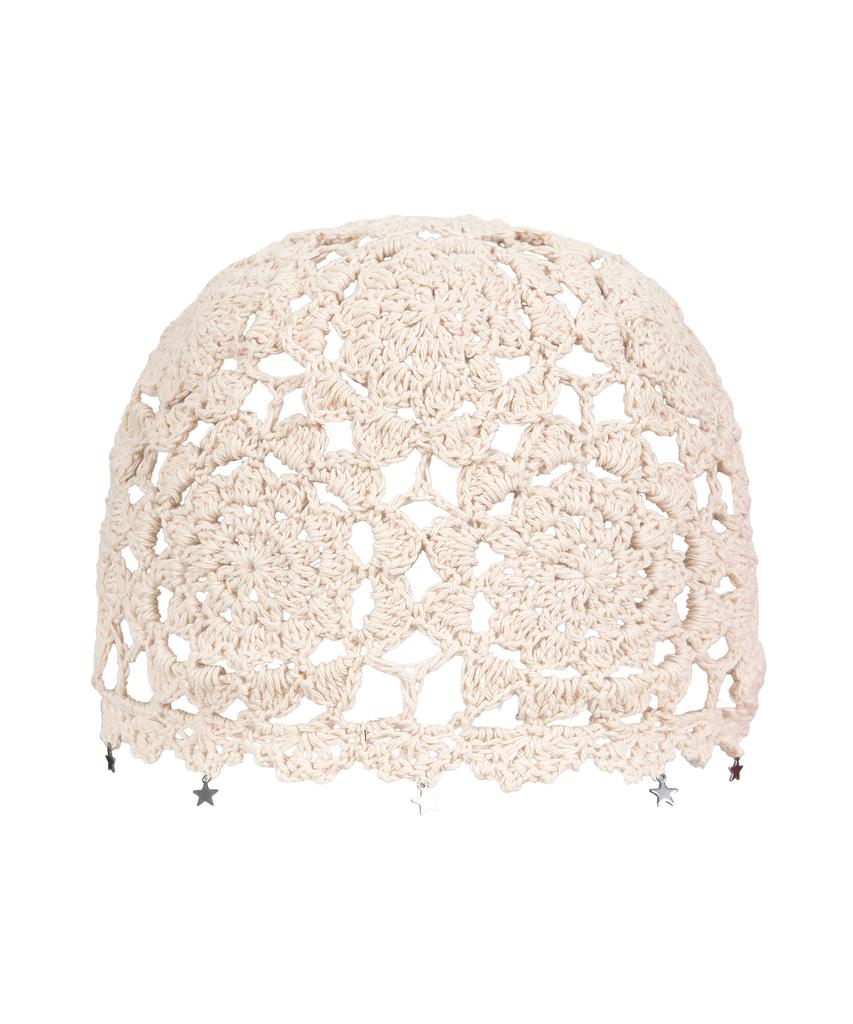 NAKED SURF CLUB Crochet Twinkle Beanie (Beige)