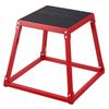 Plyometric Jump Box, 18 Inch Plyo Box, Steel Plyometric Platform and Jumping Agility Box, Anti-Slip Fitness Exercise Step Up Box for Home Gym