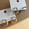 Trend Minimalistisch Goudkleurig Metaal Grote Cirkel Geometrisch Rond Grote Oorbellen Voor Vrouwen Bruiloft Feest Sieraden Hangers