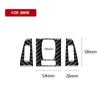 3Pcs Carbon Fiber Auto Central Control Air Conditioning Outlet Decorative Stickers Car Accessories For BMW 3 Series F30 3GT