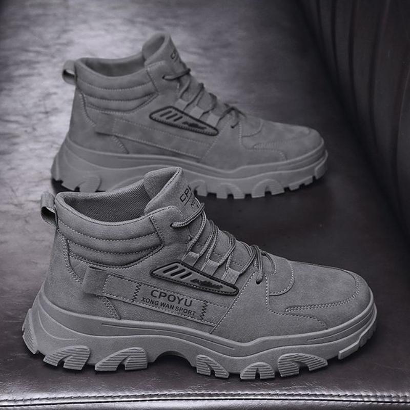 Fashion Men Mountaineering Boots Winter Outdoor Anti Slip Waterproof Comfortable Work Short Boots Fashionable Trendy Sports Casual Shoes