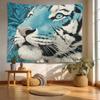 Large Bohemian Tiger Print Tapestry Wall Hanging Jungle Decor Aesthetic Canvas for Living Room Bedroom