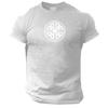 Vikings Shield T Shirt Gym Clothing Bodybuilding Workout Thor Odin Gymwear Top