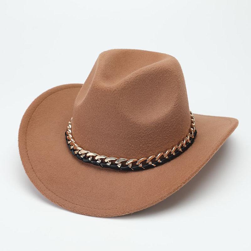 Autumn and Winter Suede Jazz Hat Children French Belt Panama Top Hat Crimped Retro Western Cowboy Hat Men