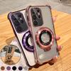 Airbag Shockproof Magnetic Stand Case for Samsung S21 S22 S23 S24 Ultra Plus S23FE A52 A14 A34 A54 A15 A55 iPhone 15 14 13 12 11 Pro Max 15 14 Plus