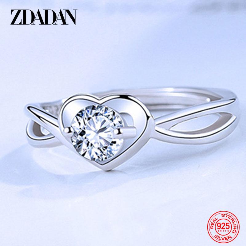 925 Sterling Silver Geometry Inlaid Gemstone Ring for Women Wedding Jewelry Fashion Gifts