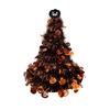 Halloween Witch Hat Pumpkin Garland Tinsel Hat for Indoor Outdoor Doorway Yard Party Decoration Ornament
