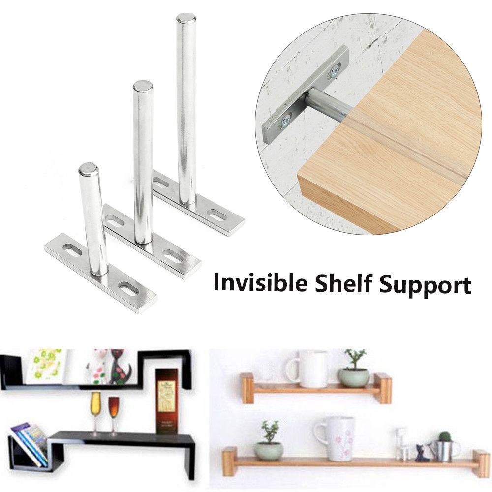 Metal Concealed Racks Storage Wall Mount Shelf Support Bench Board Invisible Shelf Brackets