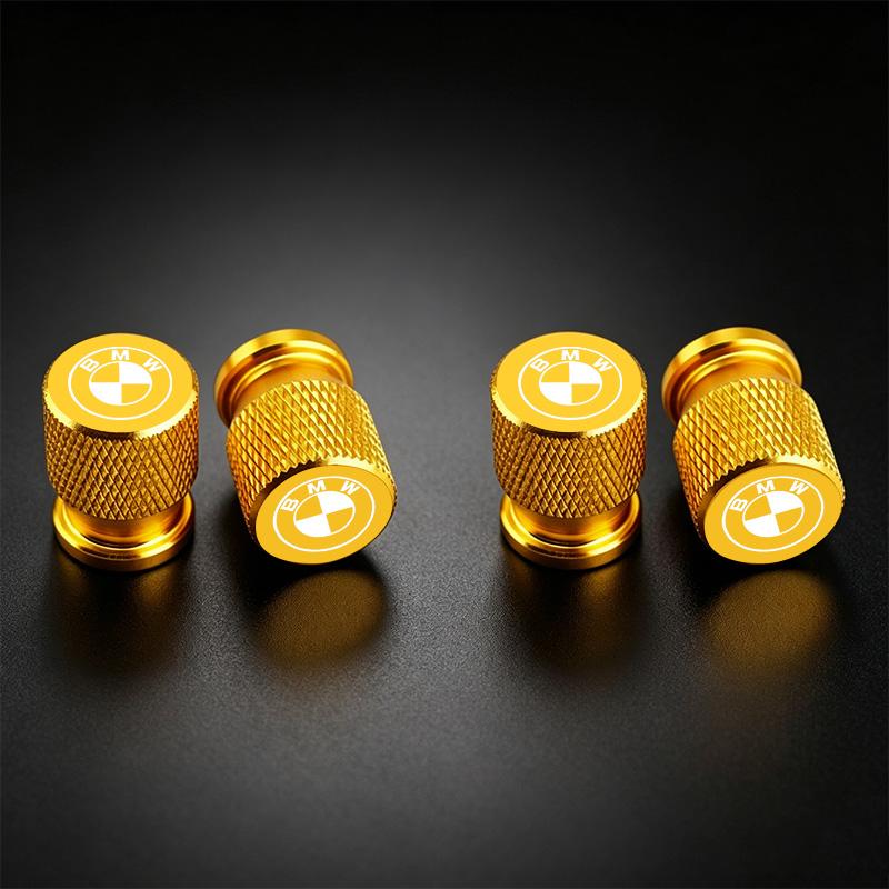 4Pcs Aluminum Car Wheel Tire Valve Caps Tyre Rim Stem Covers Airdust Waterproof For BMW G20 G38 F20 F39 F48 E46 E60 E36 E39 E70 ydsh92