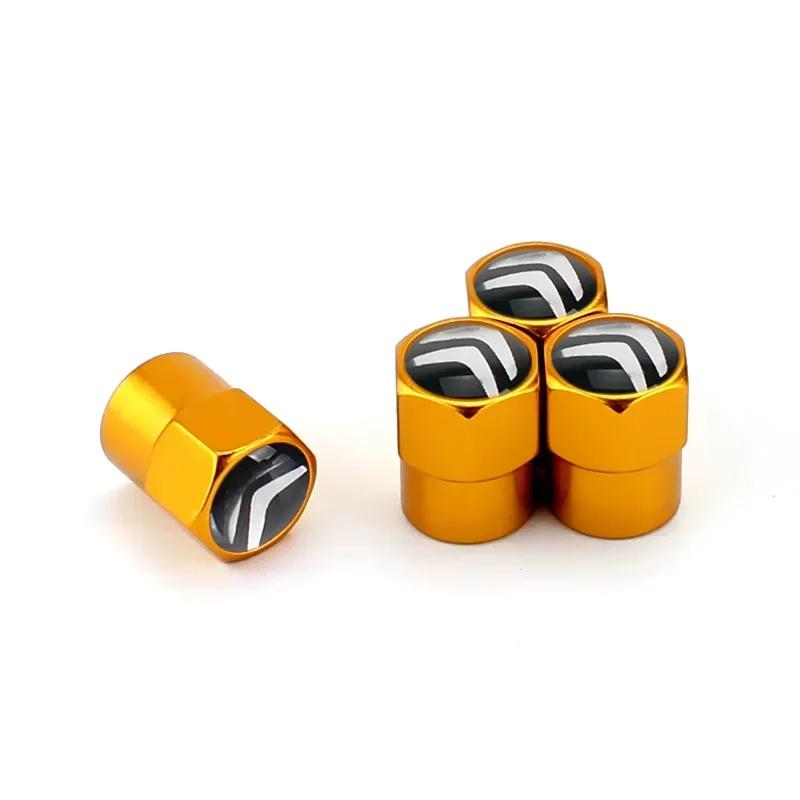 Metal Car Tyre Valve Stem Caps for Citroen Badge Berlingo C3 C4 C5 C1 C2 Berlingo C-ELYSEE Cactus Xsara Auto Exterior Accessorry sdcr63