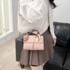 One Shoulder Crossbody Small Square Bag New Versatile Diamond Embossed Silk Scarf Women's Bag